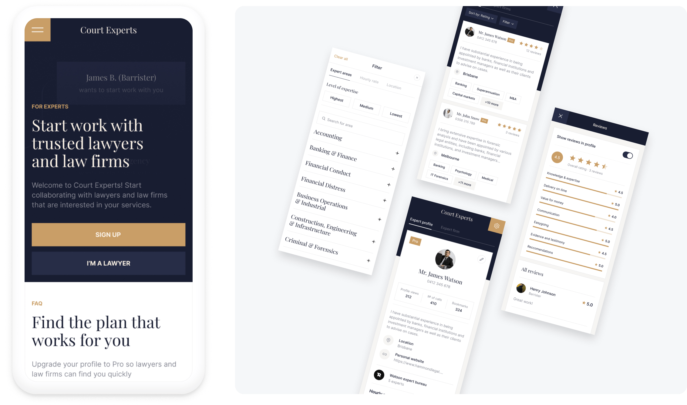 Project: A comprehensive solution for connecting lawyers and witnesses