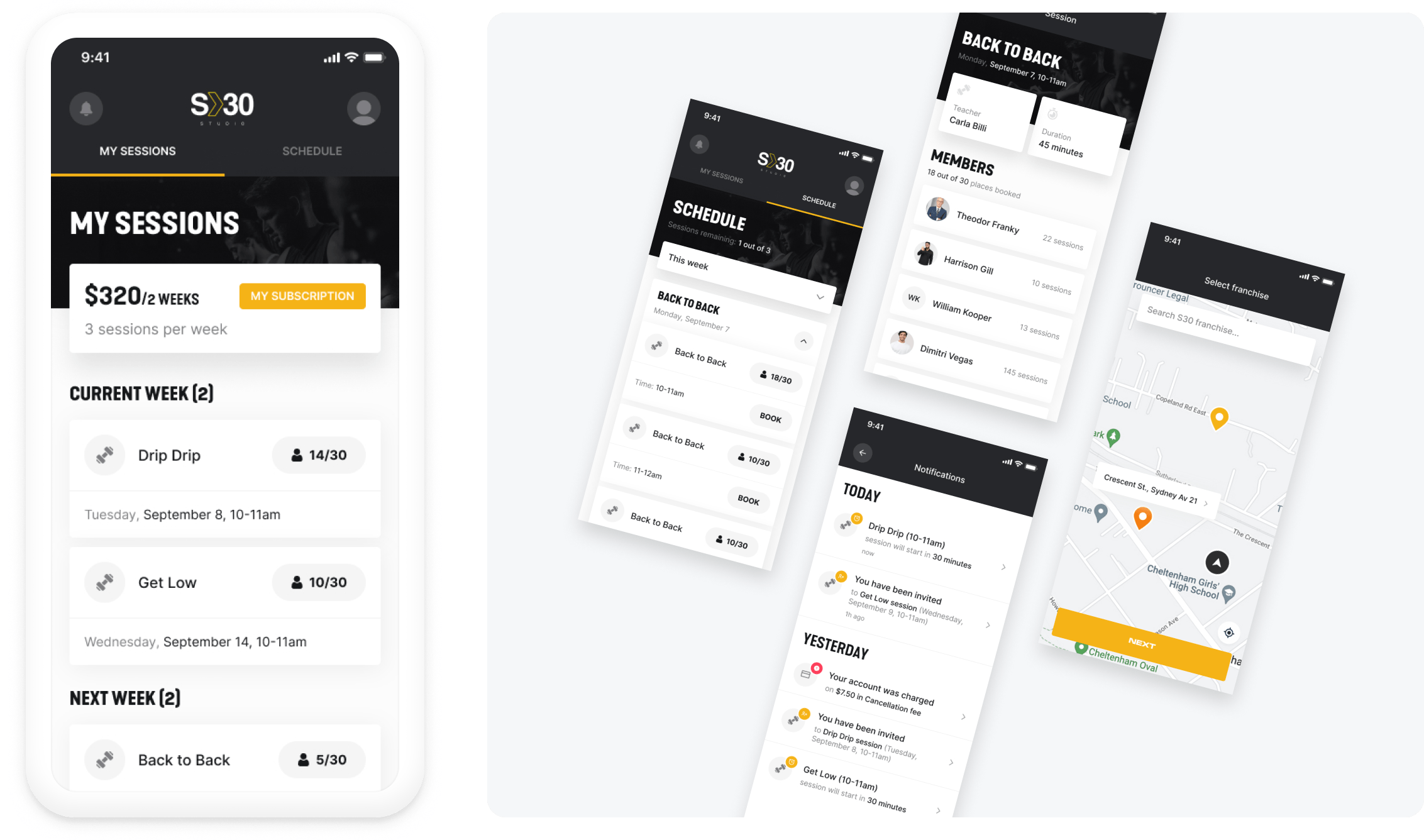 Project: An all-in-one fitness franchise solution for users to connect and thrive
