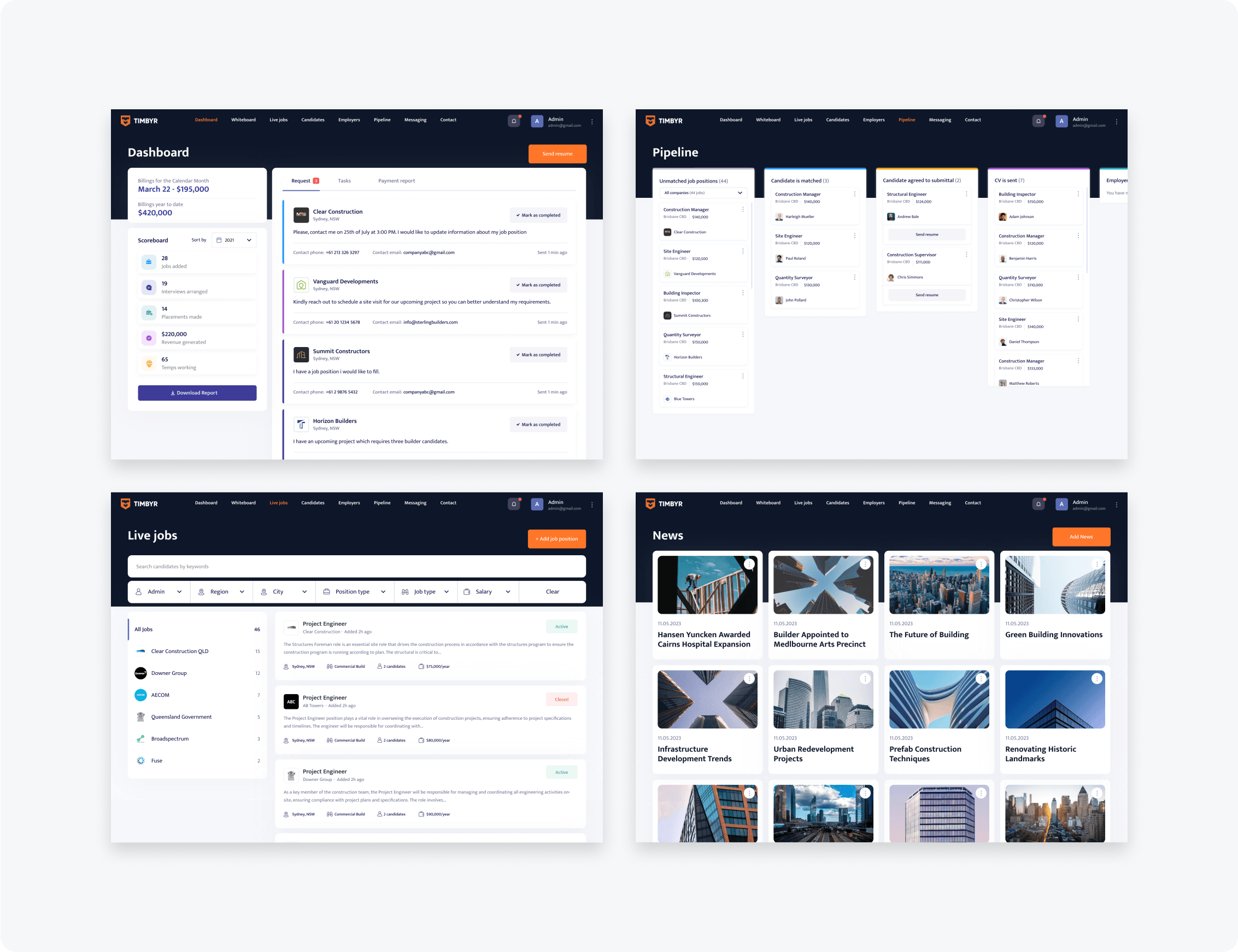 Project: Connecting top construction talent with the best building contractors