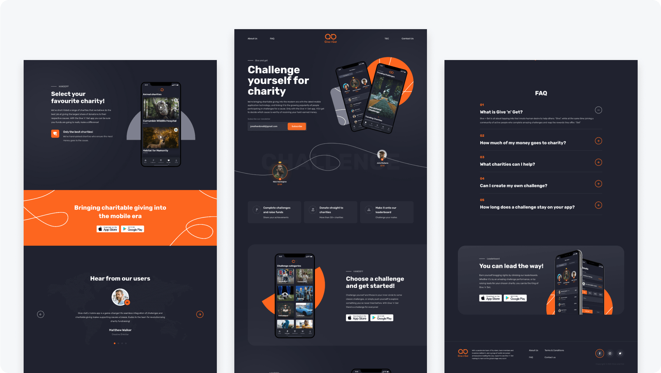 Project: Modern charity challenge app for fundraising success